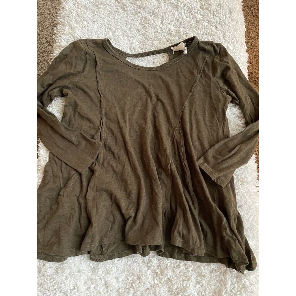 People’s Project LA Girls Sz. 7/8 Flare Bottom Brown Shirt. Cute, Stylish